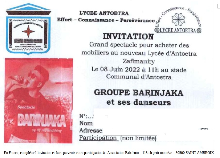 Voeux de Babakoto 2022.